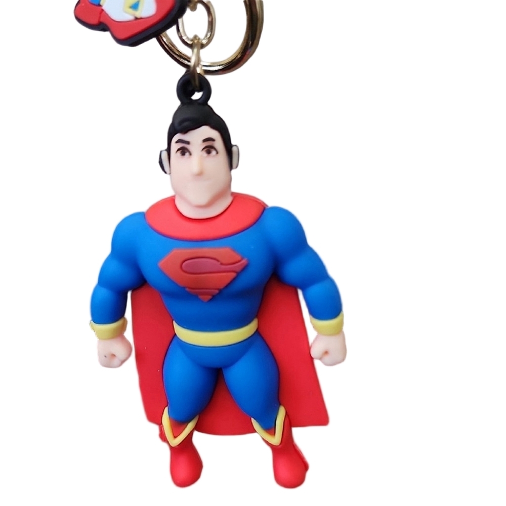 Superman Keychain with Red Strap - Picture 1 of 7